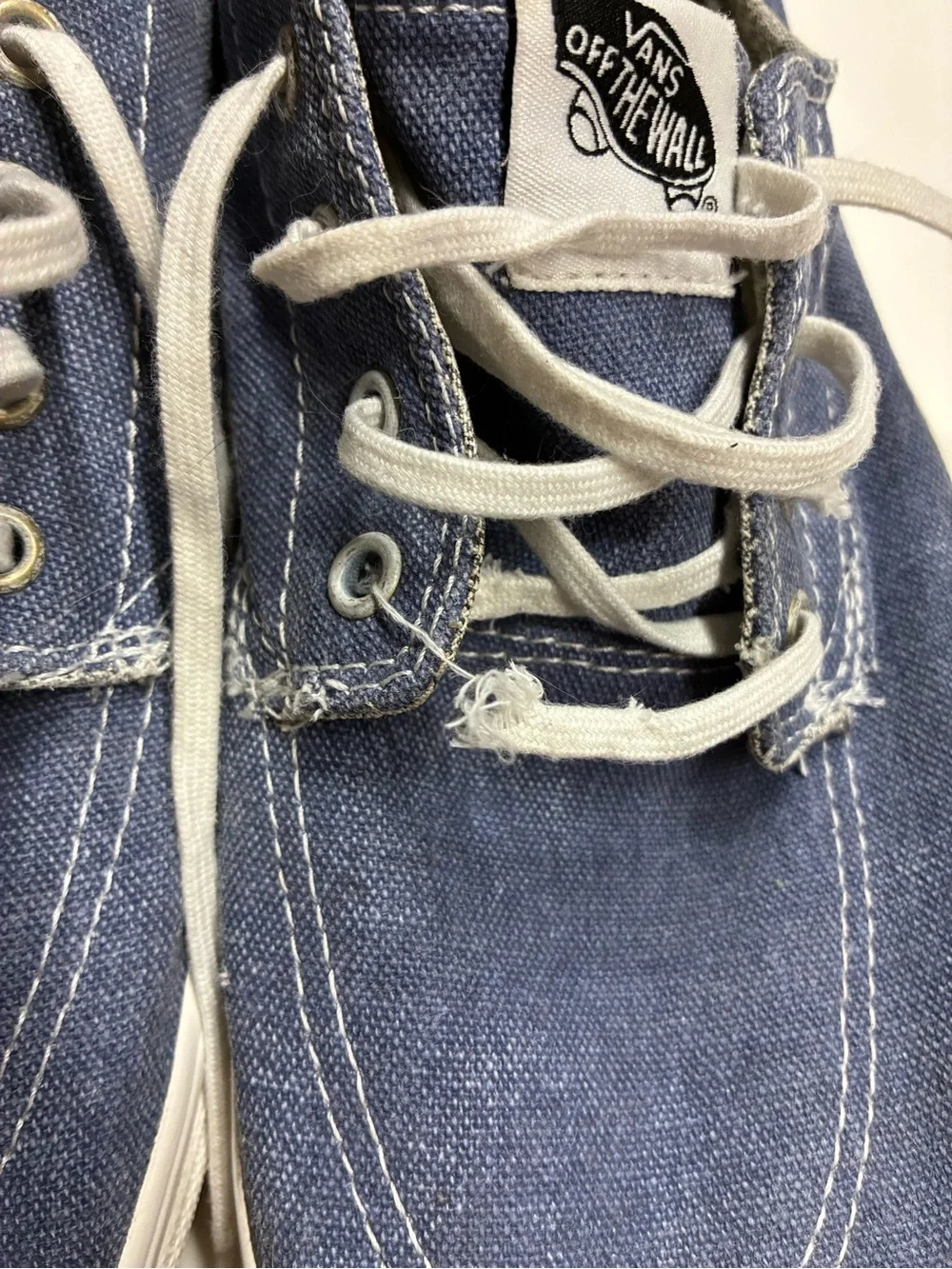 Vans Brigata Canvas Boat Shoes Men’s Size 11 Denim Blue Needs Laces